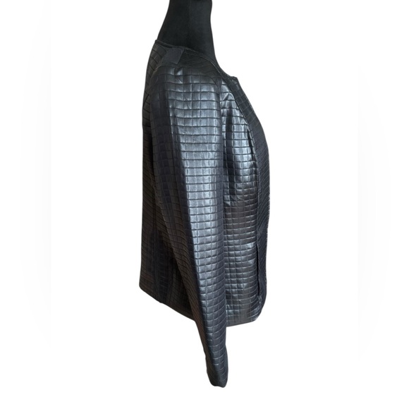 Kim Rogers Quilted Cropped Jacket – Black – Size M - Picture 6 of 11